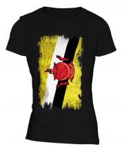 Brunei Grunge Flag Ladies T-Shirt