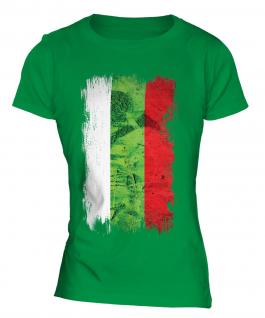 Bulgaria Grunge Flag Ladies T-Shirt