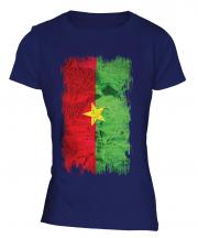 Burkina Faso Grunge Flag Ladies T-Shirt