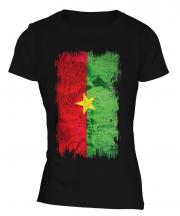 Burkina Faso Grunge Flag Ladies T-Shirt
