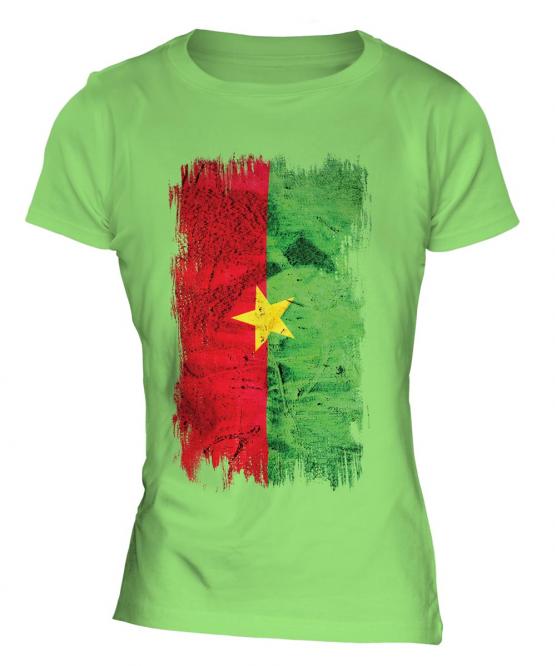 Burkina Faso Grunge Flag Ladies T-Shirt