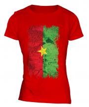 Burkina Faso Grunge Flag Ladies T-Shirt