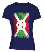 Burundi Grunge Flag Ladies T-Shirt