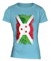 Burundi Grunge Flag Ladies T-Shirt