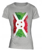 Burundi Grunge Flag Ladies T-Shirt
