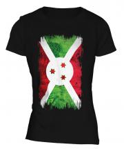 Burundi Grunge Flag Ladies T-Shirt
