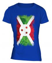 Burundi Grunge Flag Ladies T-Shirt