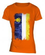 Buryatia Grunge Flag Ladies T-Shirt
