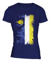 Buryatia Grunge Flag Ladies T-Shirt