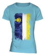 Buryatia Grunge Flag Ladies T-Shirt