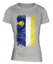 Buryatia Grunge Flag Ladies T-Shirt