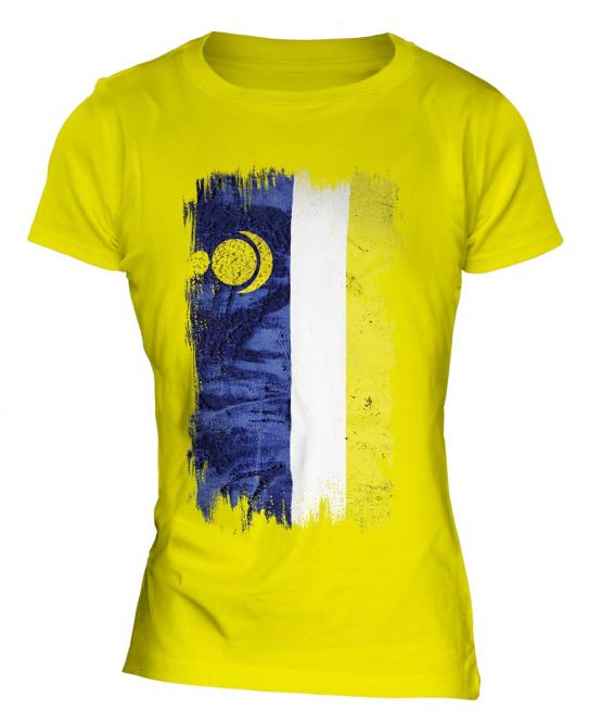 Buryatia Grunge Flag Ladies T-Shirt