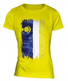 Buryatia Grunge Flag Ladies T-Shirt