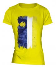 Buryatia Grunge Flag Ladies T-Shirt
