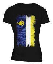 Buryatia Grunge Flag Ladies T-Shirt