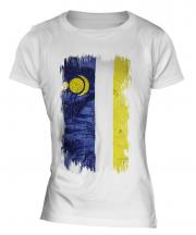 Buryatia Grunge Flag Ladies T-Shirt