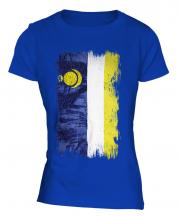 Buryatia Grunge Flag Ladies T-Shirt