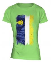 Buryatia Grunge Flag Ladies T-Shirt