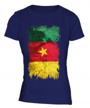 Cameroon Grunge Flag Ladies T-Shirt