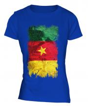 Cameroon Grunge Flag Ladies T-Shirt