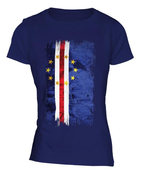 Cape Verde Grunge Flag Ladies T-Shirt
