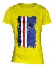 Cape Verde Grunge Flag Ladies T-Shirt