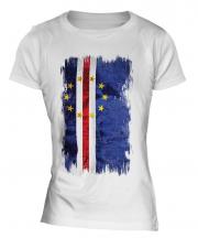 Cape Verde Grunge Flag Ladies T-Shirt