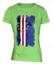Cape Verde Grunge Flag Ladies T-Shirt