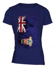 Cayman Islands Grunge Flag Ladies T-Shirt