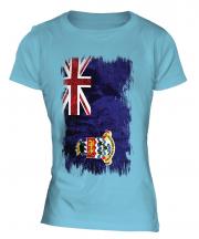 Cayman Islands Grunge Flag Ladies T-Shirt