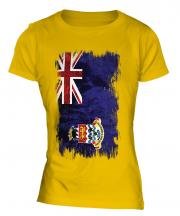 Cayman Islands Grunge Flag Ladies T-Shirt