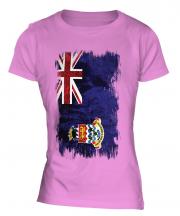 Cayman Islands Grunge Flag Ladies T-Shirt