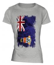 Cayman Islands Grunge Flag Ladies T-Shirt