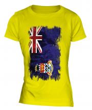 Cayman Islands Grunge Flag Ladies T-Shirt