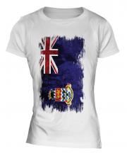 Cayman Islands Grunge Flag Ladies T-Shirt