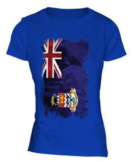 Cayman Islands Grunge Flag Ladies T-Shirt