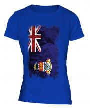 Cayman Islands Grunge Flag Ladies T-Shirt