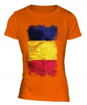 Chad Grunge Flag Ladies T-Shirt