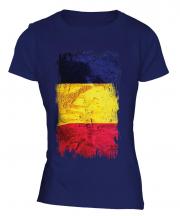 Chad Grunge Flag Ladies T-Shirt