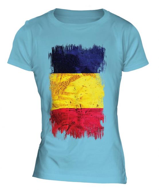 Chad Grunge Flag Ladies T-Shirt