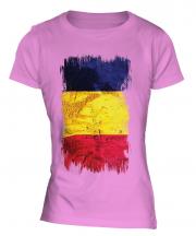Chad Grunge Flag Ladies T-Shirt