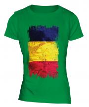 Chad Grunge Flag Ladies T-Shirt