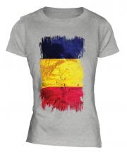 Chad Grunge Flag Ladies T-Shirt