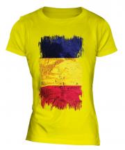 Chad Grunge Flag Ladies T-Shirt