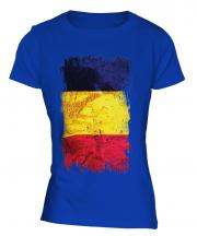 Chad Grunge Flag Ladies T-Shirt