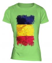 Chad Grunge Flag Ladies T-Shirt