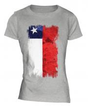 Chile Grunge Flag Ladies T-Shirt