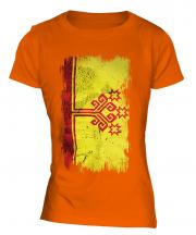 Chuvashia Grunge Flag Ladies T-Shirt
