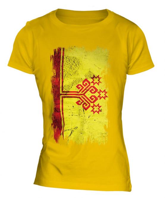 Chuvashia Grunge Flag Ladies T-Shirt