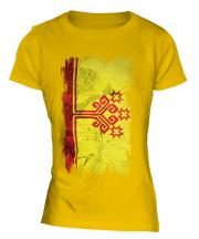 Chuvashia Grunge Flag Ladies T-Shirt